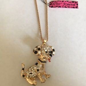 Betsey Johnson dog necklace